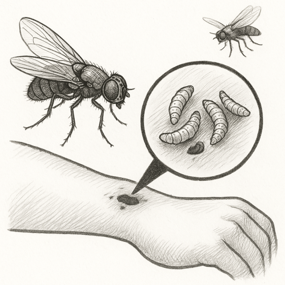 अमेरिकामा पहिलो पटक मासु खाने परजीवी ‘स्क्रुवर्म’ मानिसमा फेला